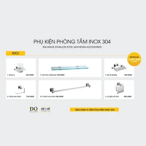 Bộ phụ kiện phòng tắm Đình Quốc DQ9902